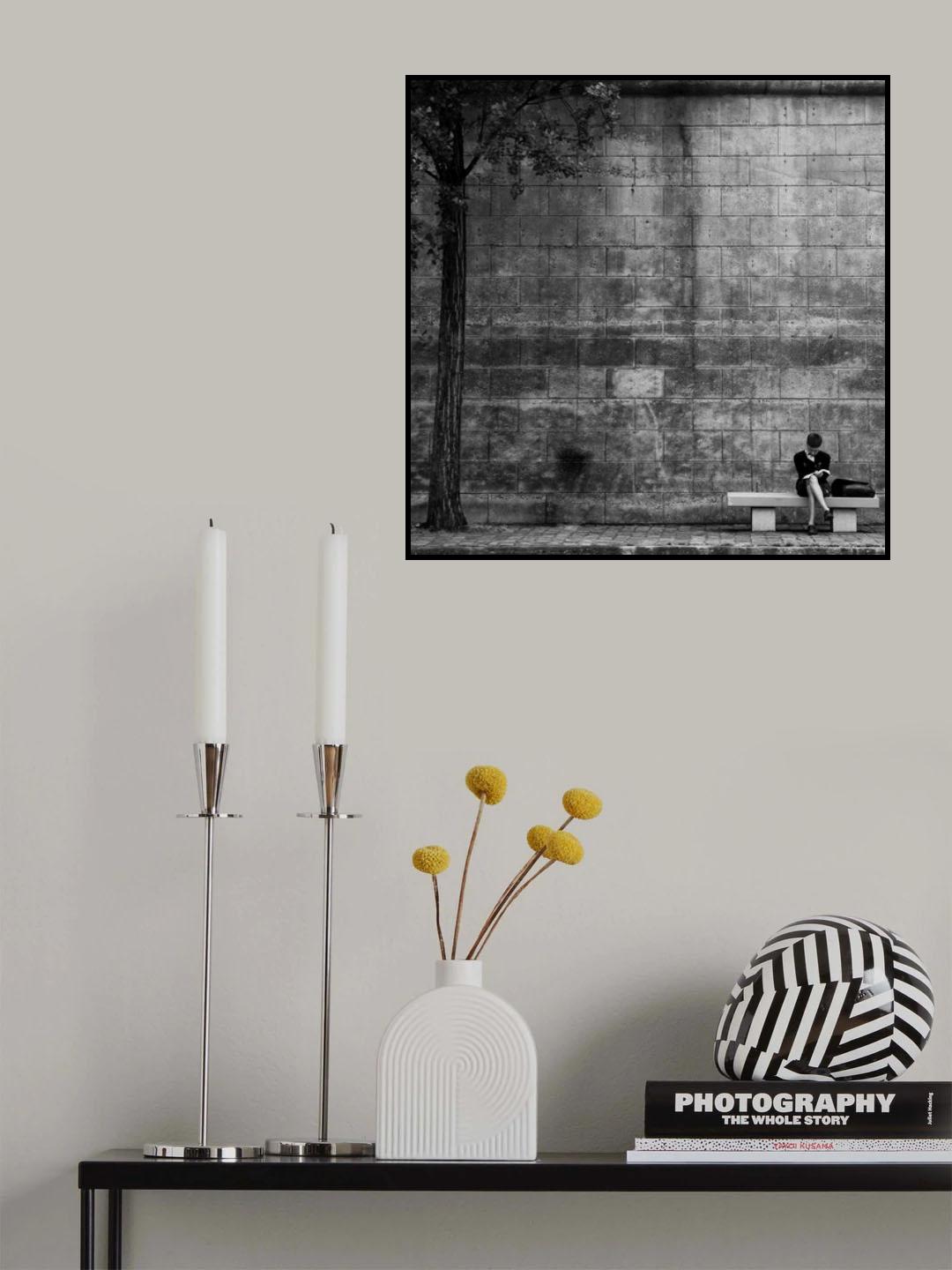 Paris Reading Poster och Canvastavla