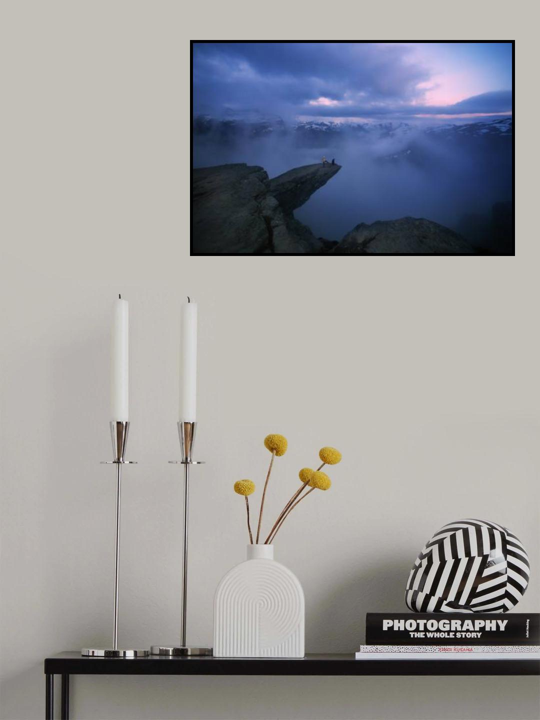 Dangerous games on Trolltunga Poster och Canvastavla
