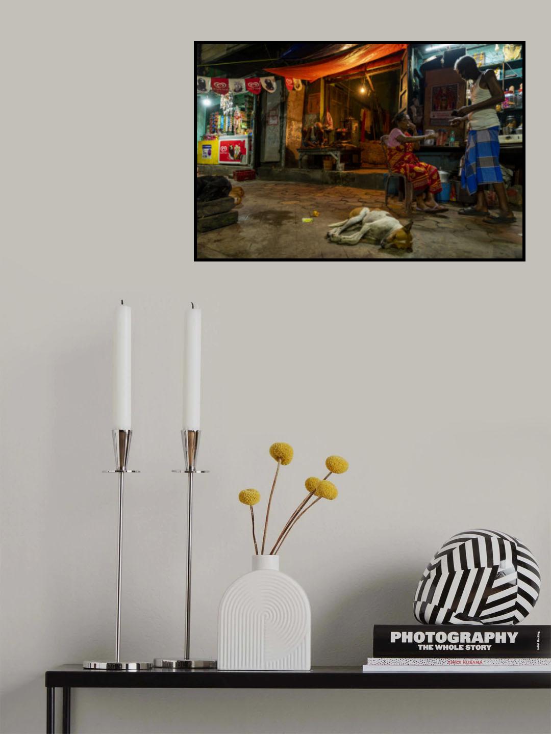Street_North Kolkata. Poster och Canvastavla