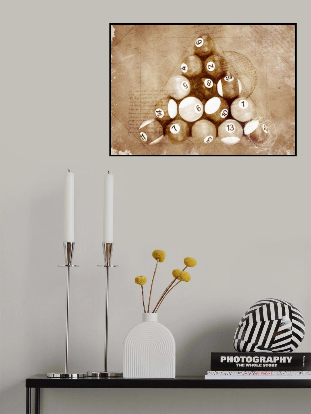 Bilard Sport Art 2 Poster och Canvastavla