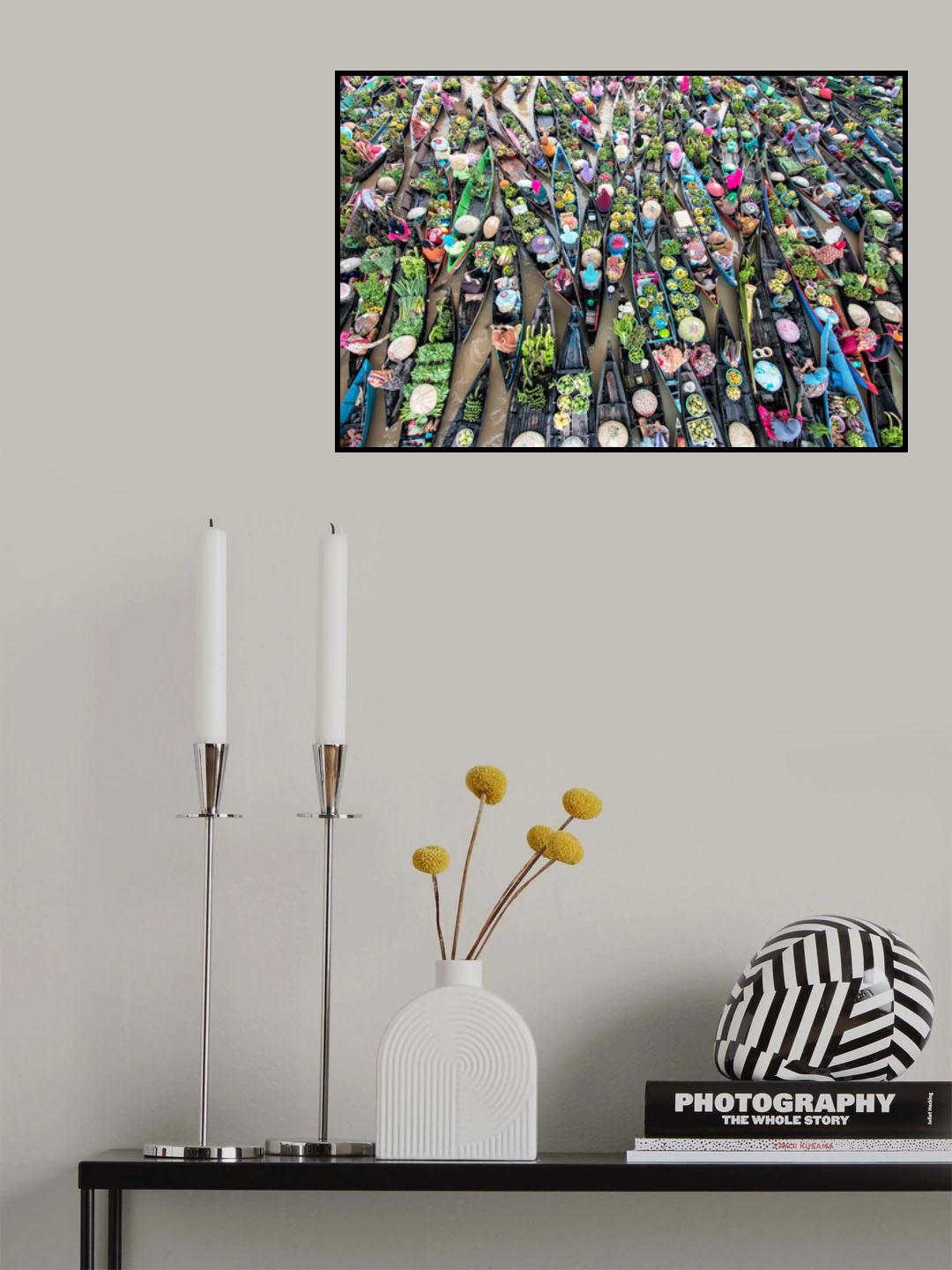 Scenes of A Thousand Boat Poster och Canvastavla