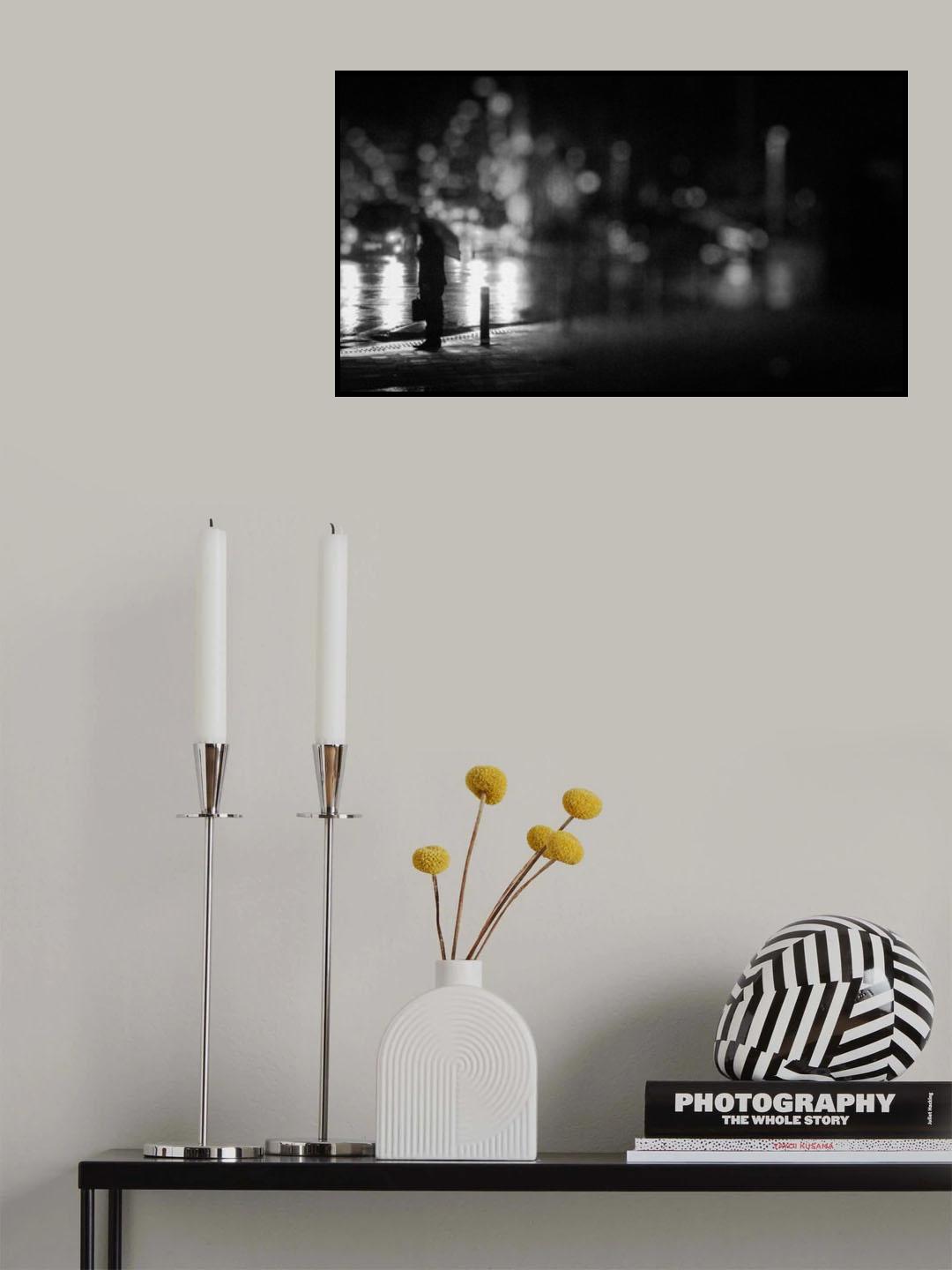 Rainy night Poster och Canvastavla