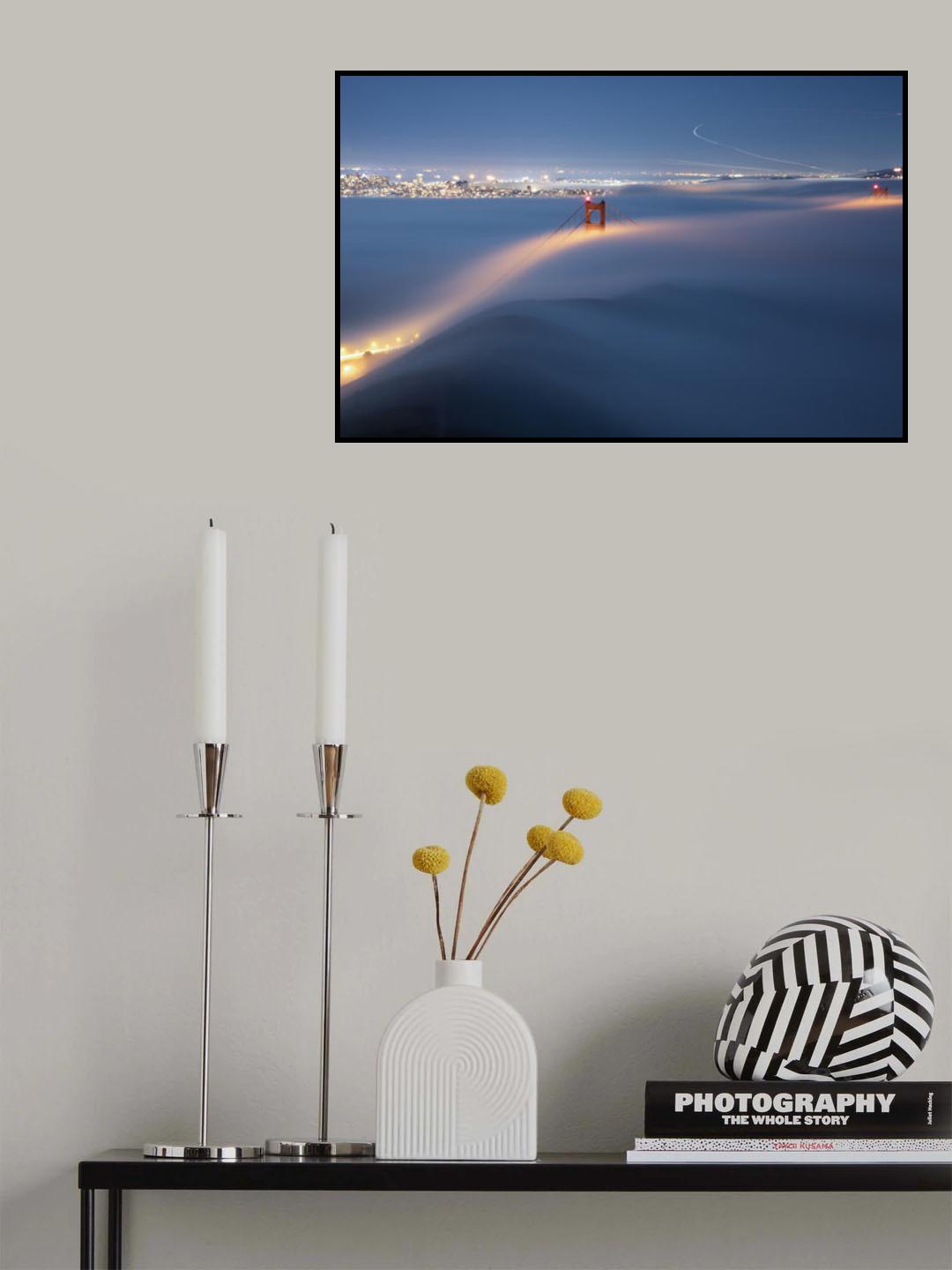 The magic Blanket over Golden Gate Bridge Poster och Canvastavla
