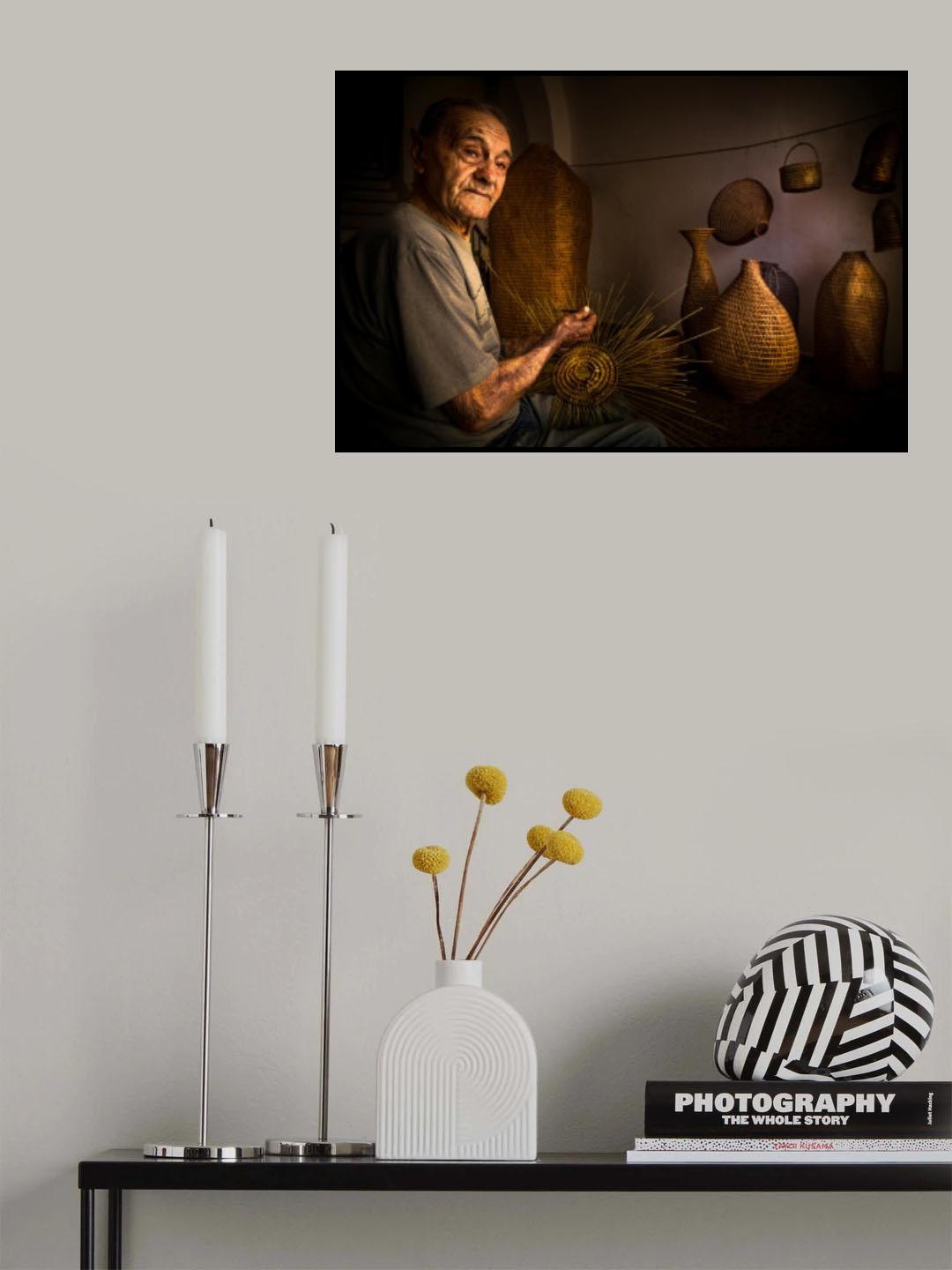 The basket maker Poster och Canvastavla