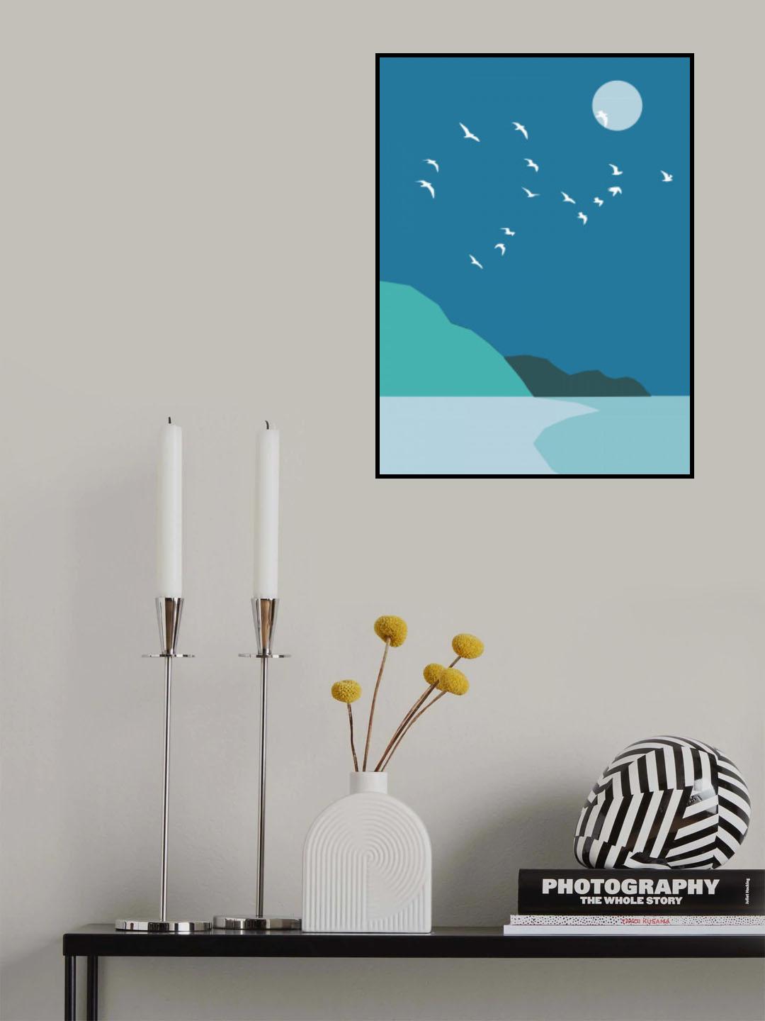 Night Flock Poster och Canvastavla