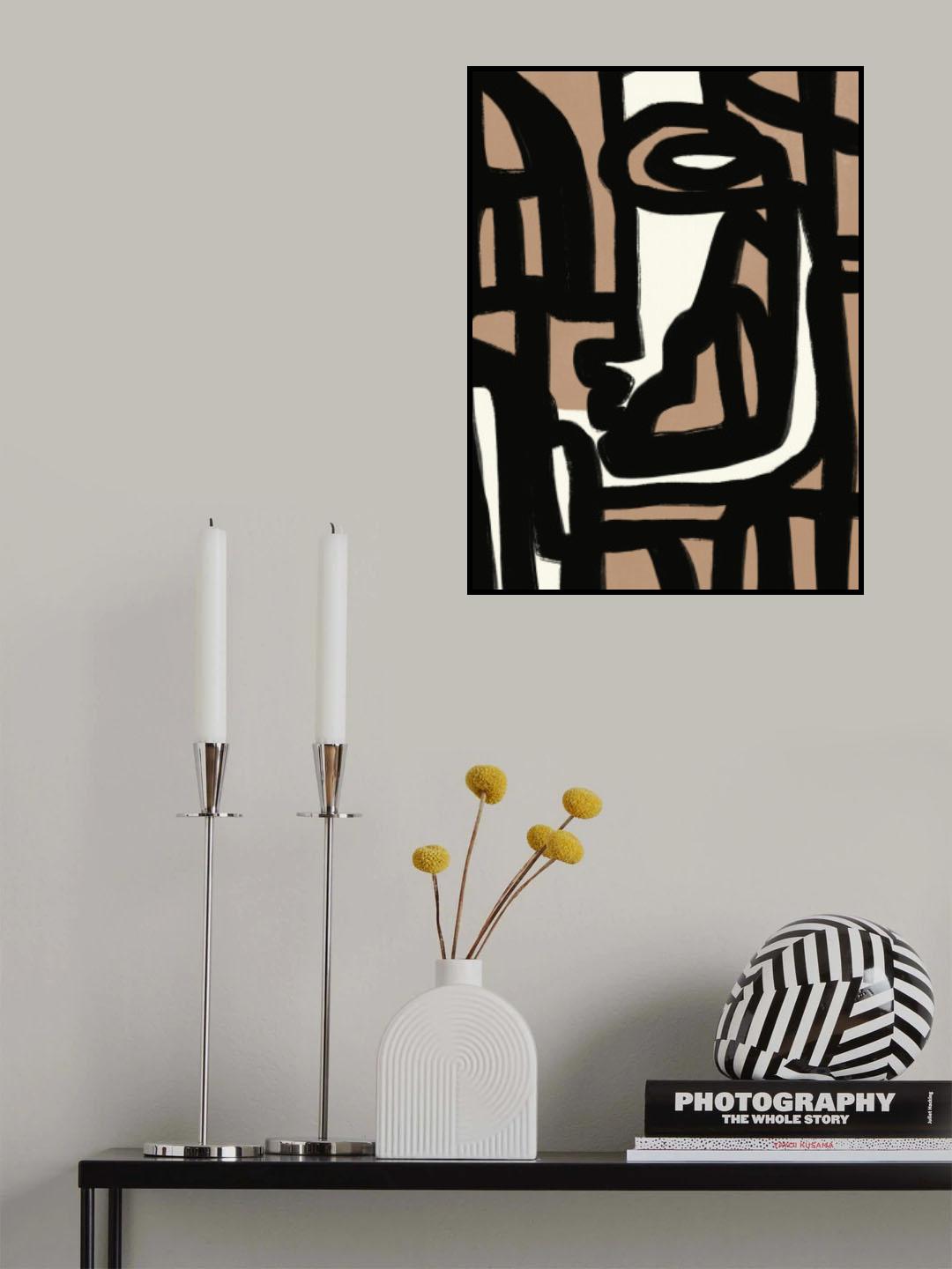 Bold line composition 06 Poster och Canvastavla