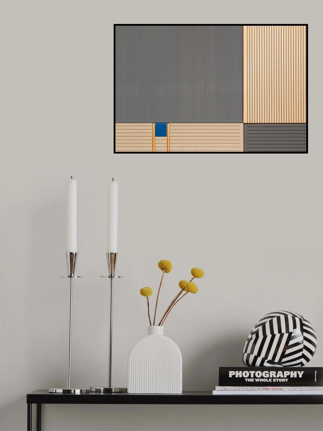 Blue in the square Poster och Canvastavla