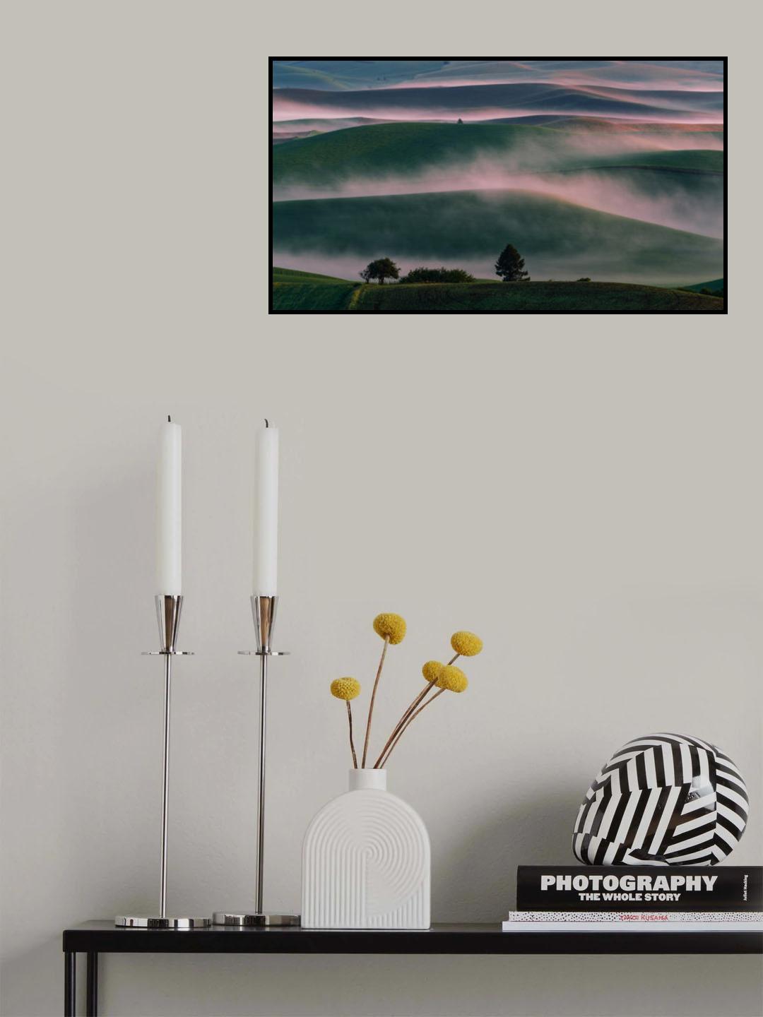 Misty Field Poster och Canvastavla