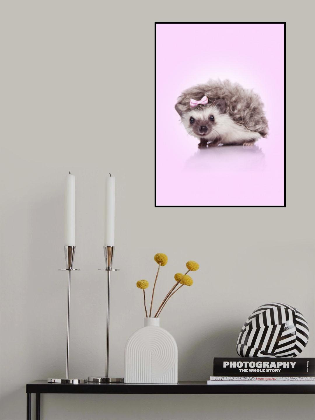Curvy Hedgehog Poster och Canvastavla