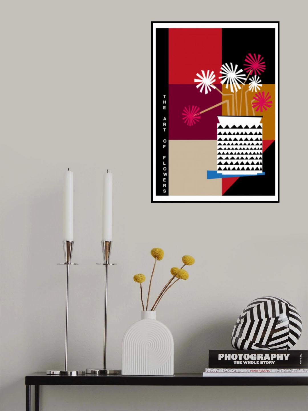 The Art Of Flowers Pink/White Poster och Canvastavla