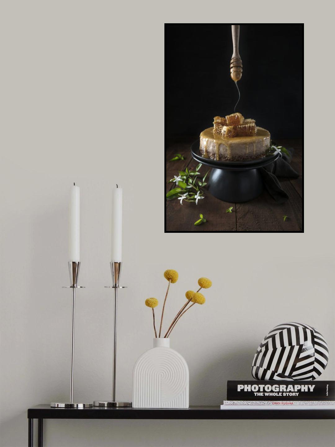 Baklava cheesecake and honey comb Poster och Canvastavla