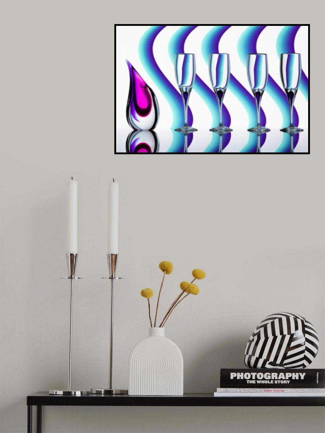 Waves of Colour Poster och Canvastavla
