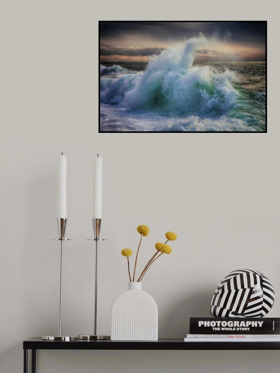 Wave Poster och Canvastavla