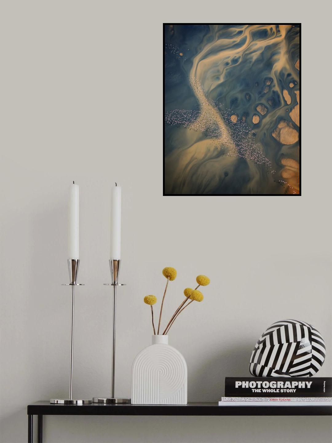 Flowing landscape Poster och Canvastavla