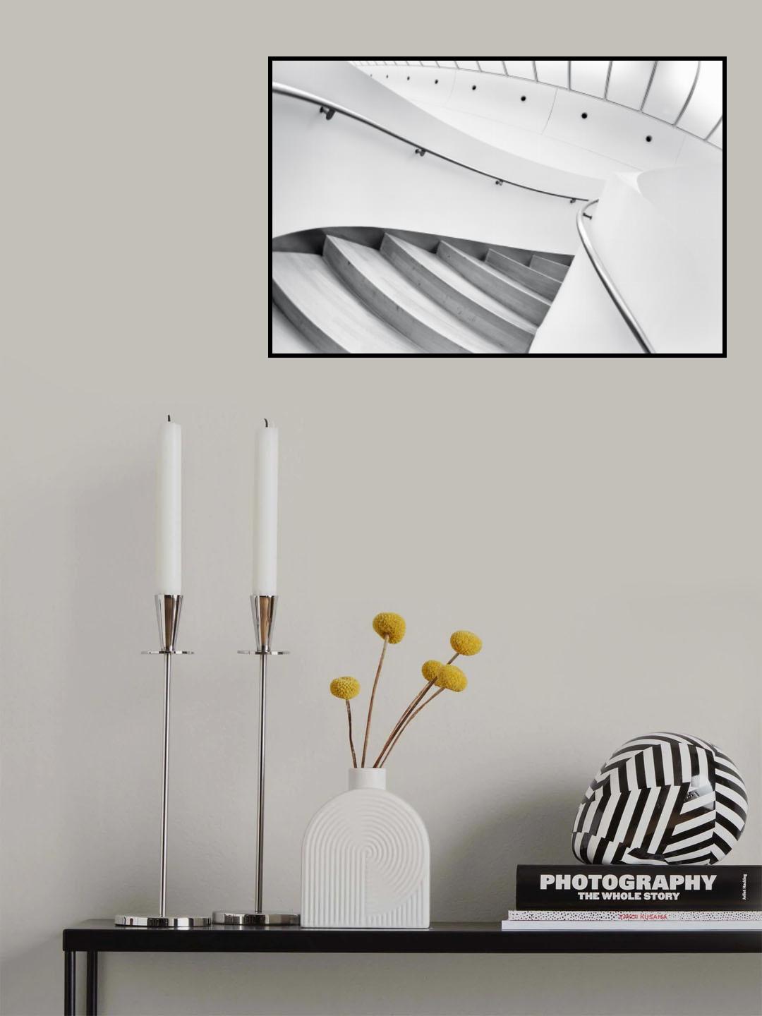 Swinging staircase Poster och Canvastavla