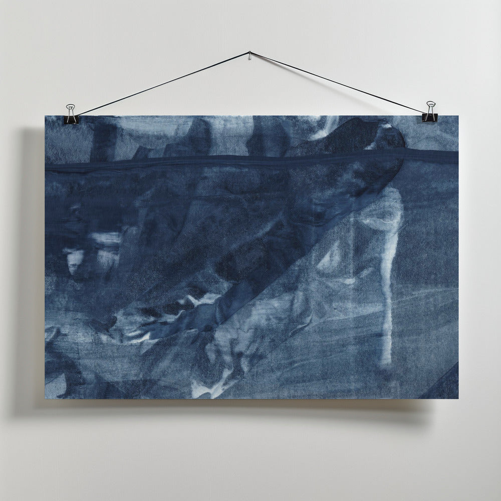 Blue Texture No 5 Poster och Canvastavla