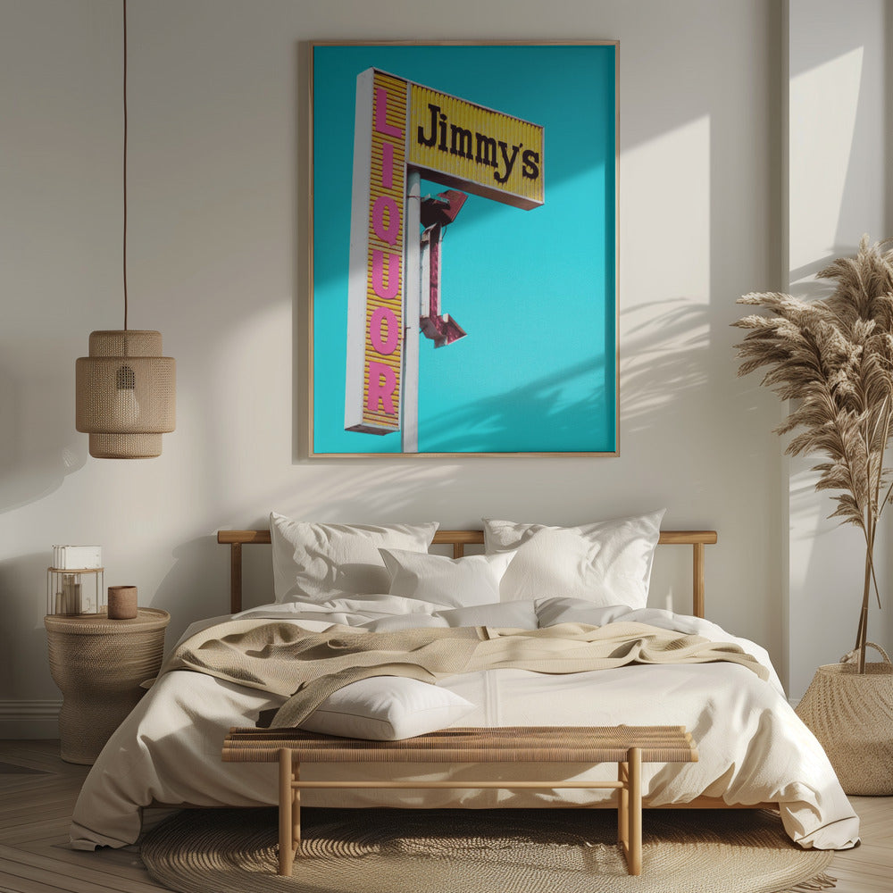 Jimmy's Liquor Sign Poster och Canvastavla