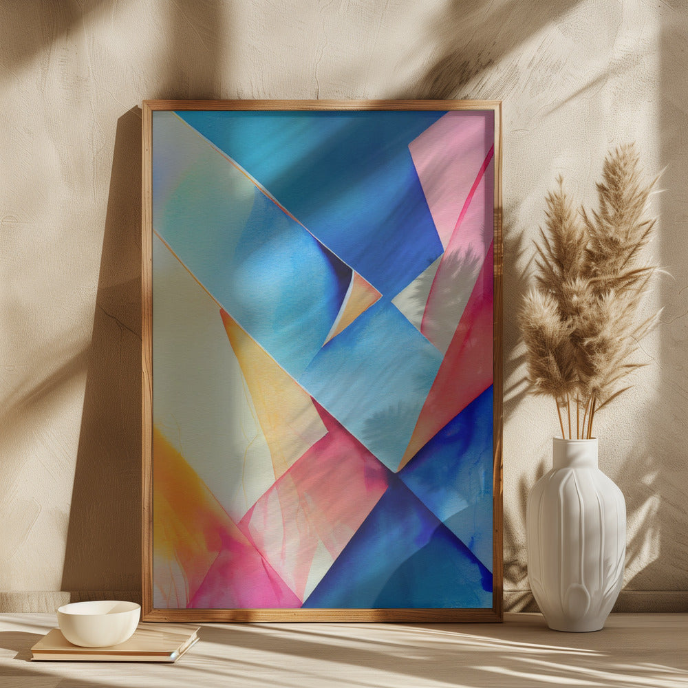 Nature Inspired Abstract Watercolor (Day 91) Poster och Canvastavla