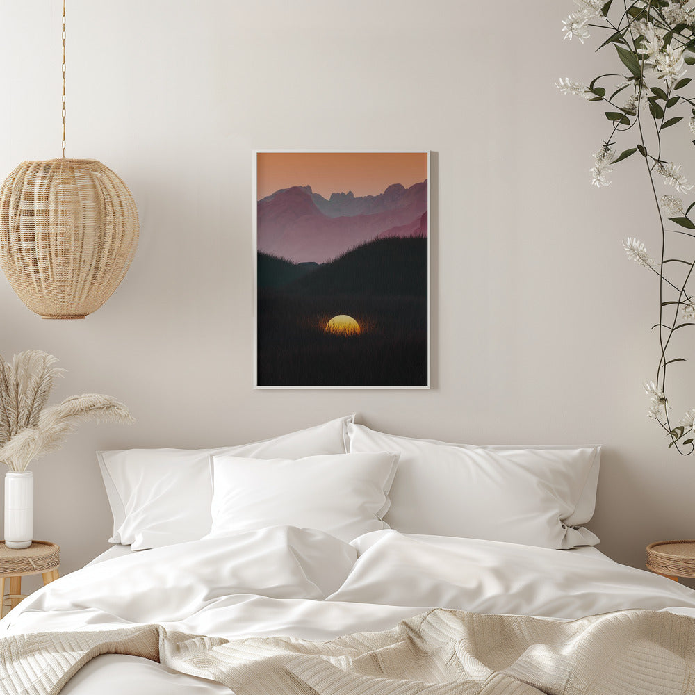 Octoberland4sunset 1v I43 I4 Poster och Canvastavla