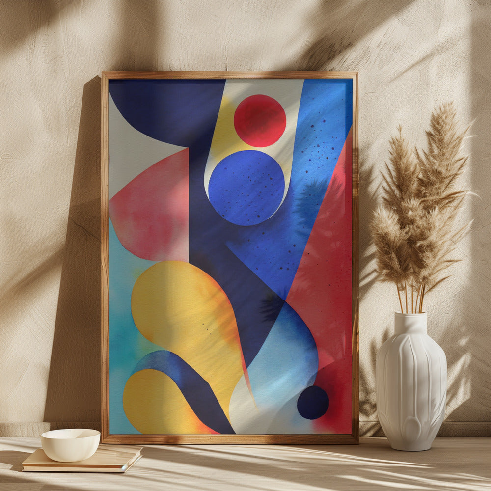 Nature Inspired Abstract Watercolor (Day 93) Poster och Canvastavla