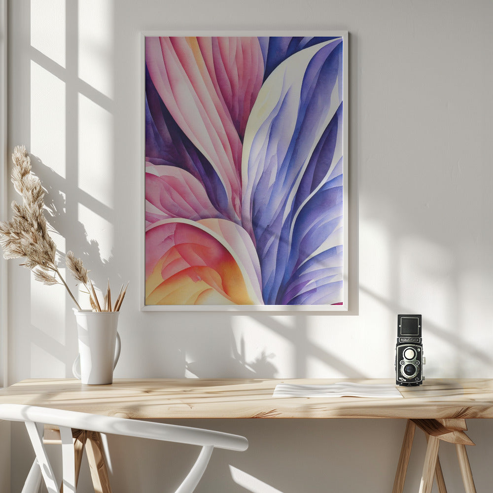 Nature Inspired Abstract Watercolor (Day 71) Poster och Canvastavla