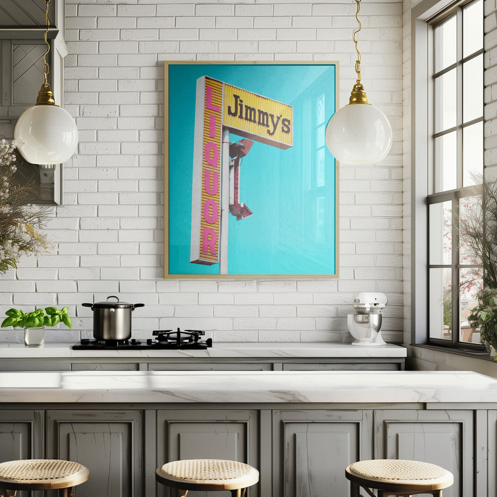 Jimmy's Liquor Sign Poster och Canvastavla