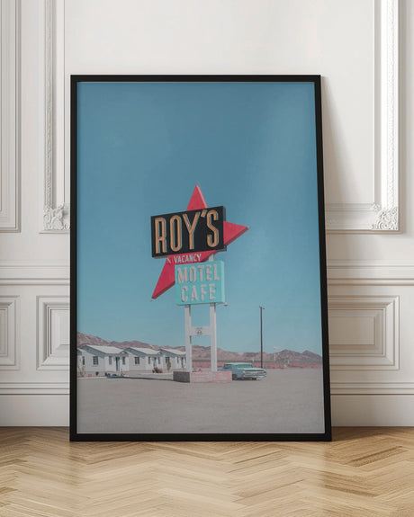 Roy's Motel Cafe Retro Sign Poster och Canvastavla