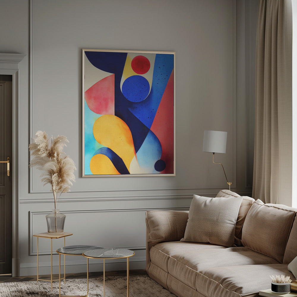 Nature Inspired Abstract Watercolor (Day 93) Poster och Canvastavla