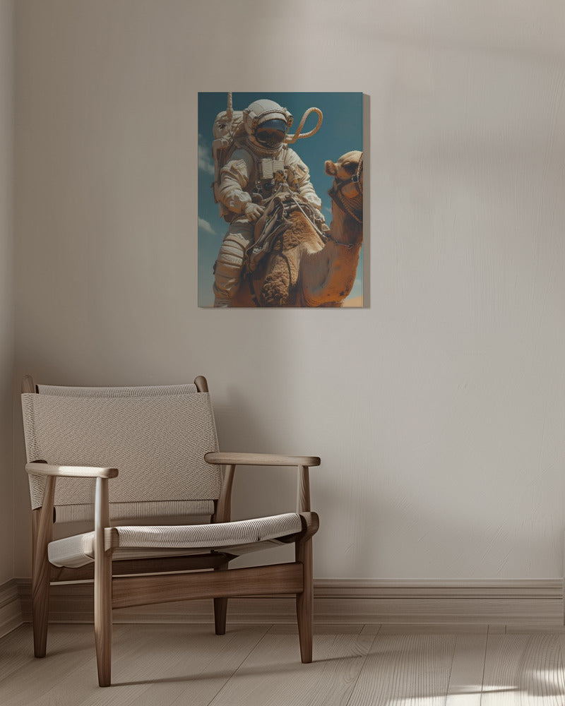 Astronaut On a Camel Poster och Canvastavla