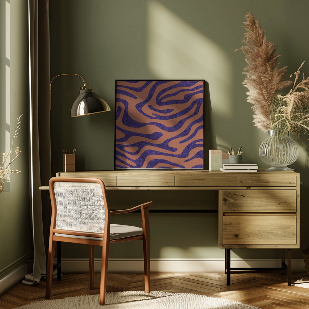 Purple Salmon Pattern 2 Poster och Canvastavla