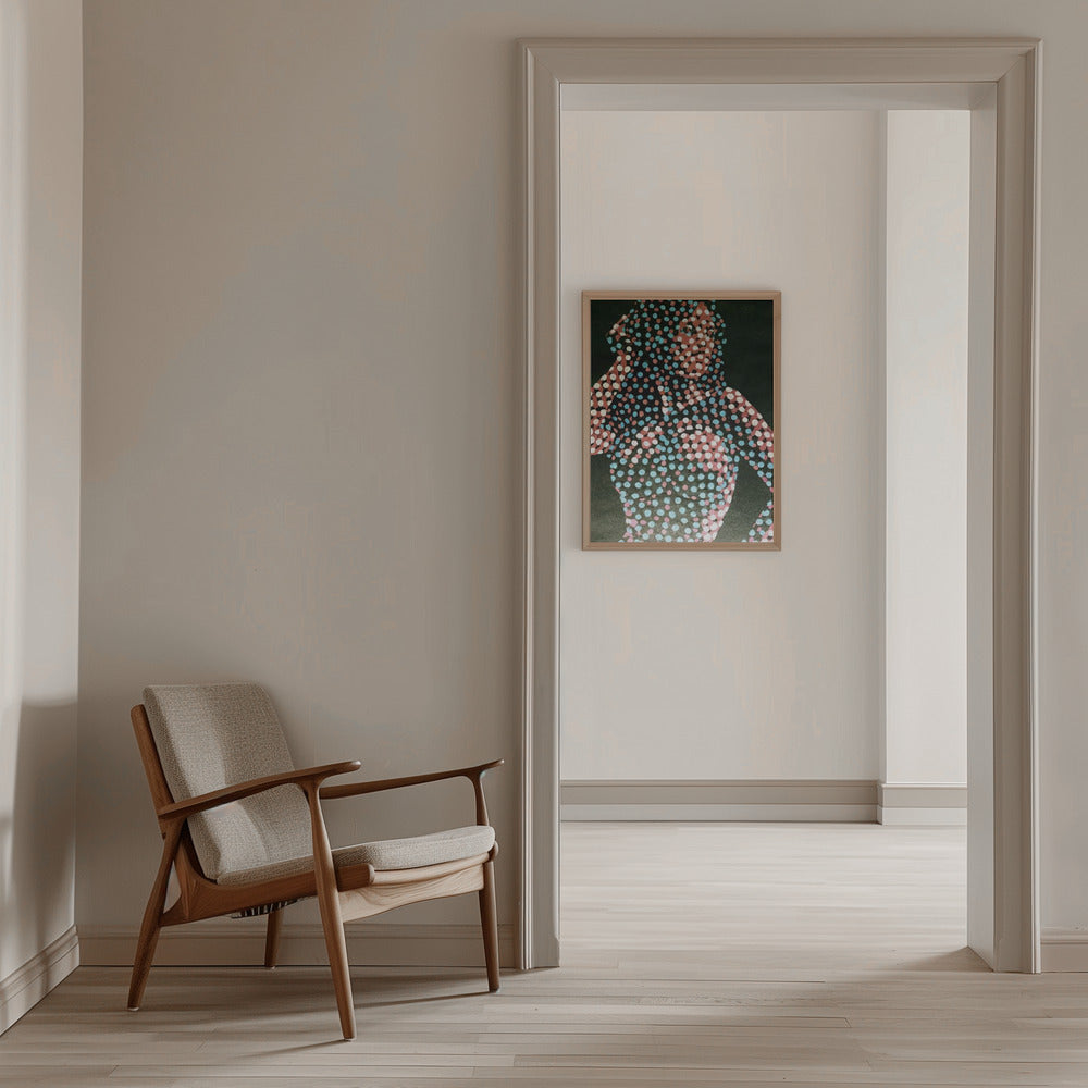 Woman in dots Poster och Canvastavla