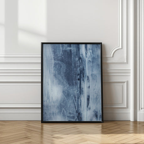 Blue Texture No 6 Poster och Canvastavla