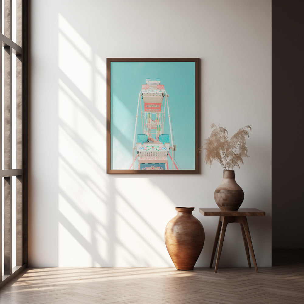 Ferris Wheel Nostalgia Poster och Canvastavla