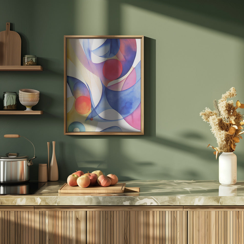 Nature Inspired Abstract Watercolor (Day 70) Poster och Canvastavla