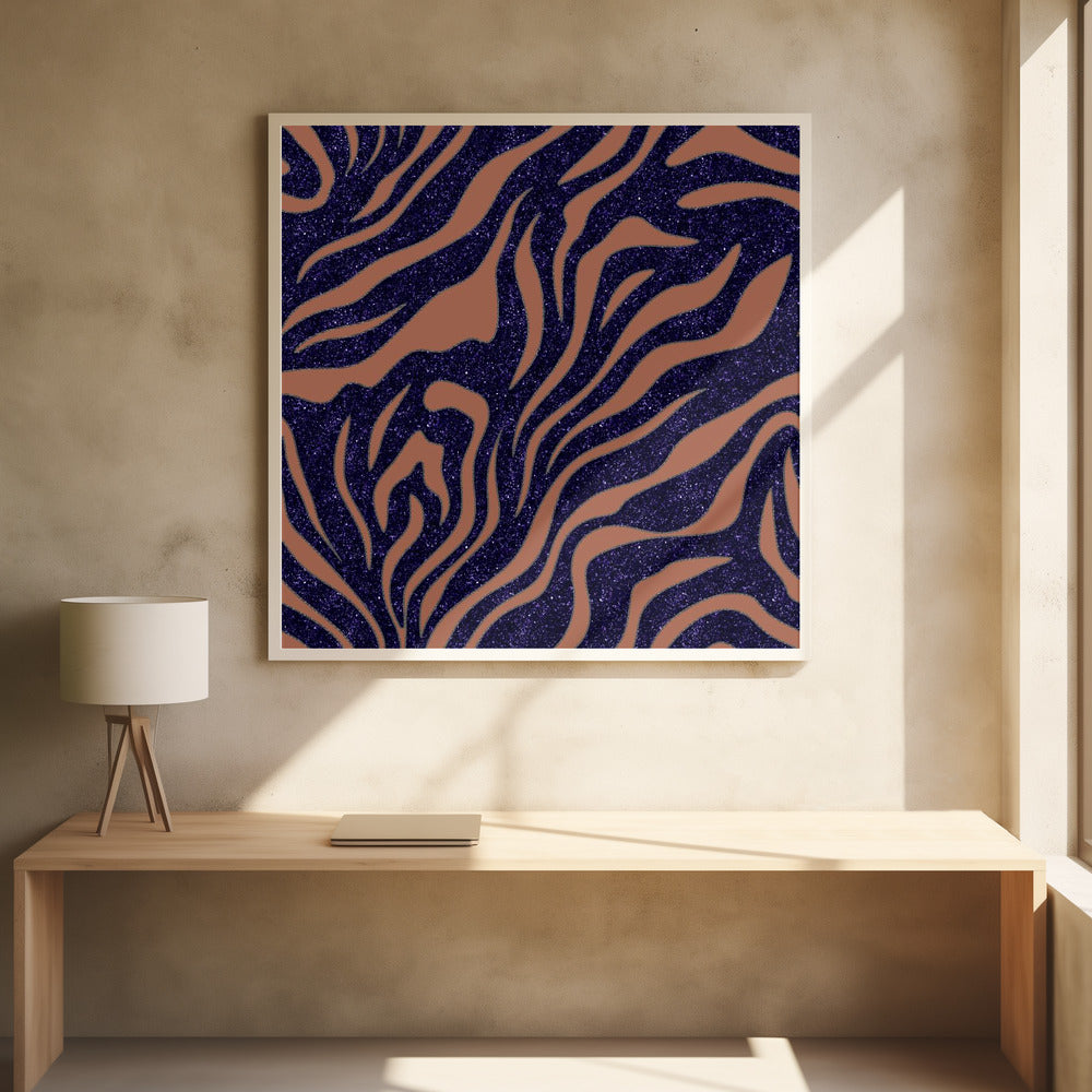 Purple Salmon Pattern 6 Stroke1 Poster och Canvastavla