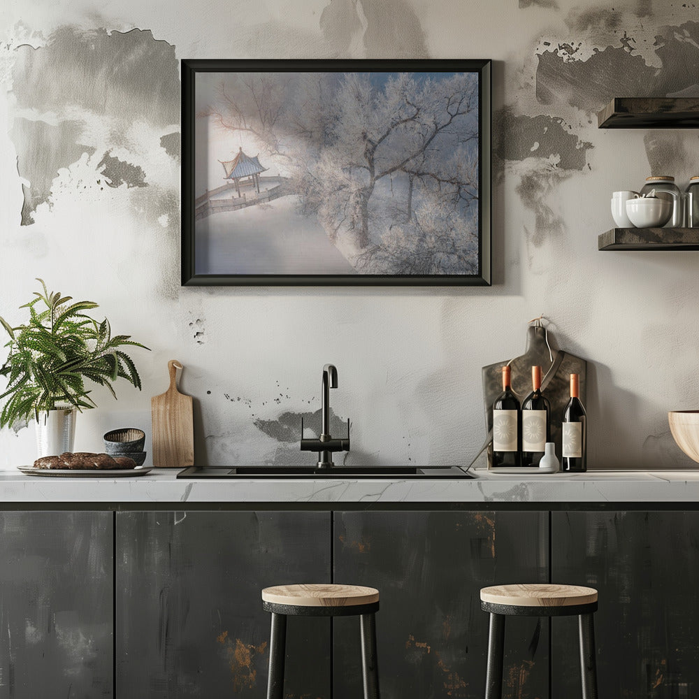 吉林雾凇岛 Jilin Wusong Island Poster och Canvastavla