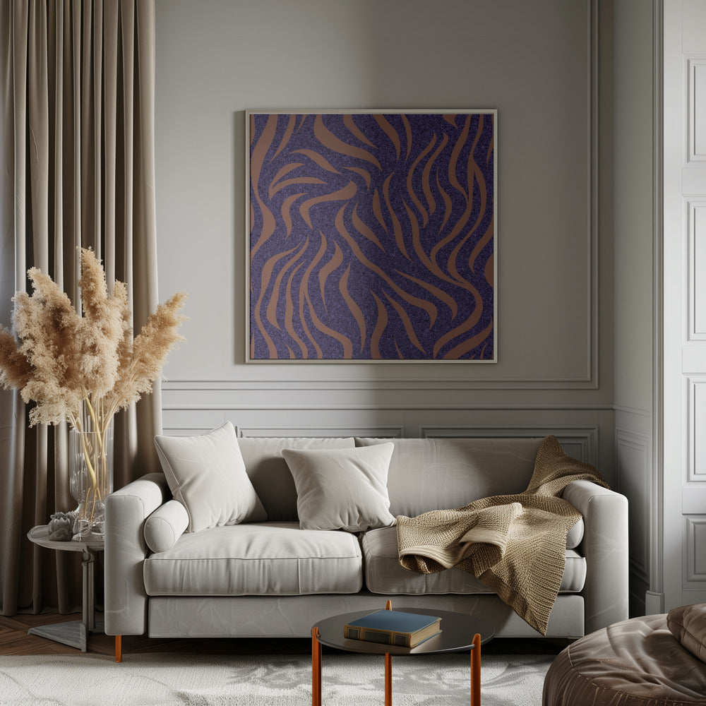 Purple Salmon Pattern 1 Poster och Canvastavla