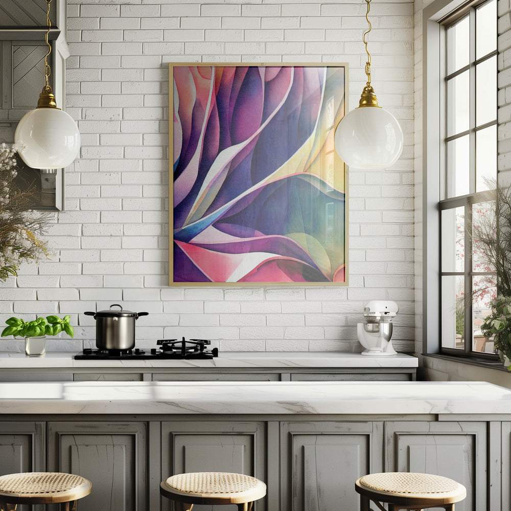Nature Inspired Abstract Watercolor (Day 110) Poster och Canvastavla