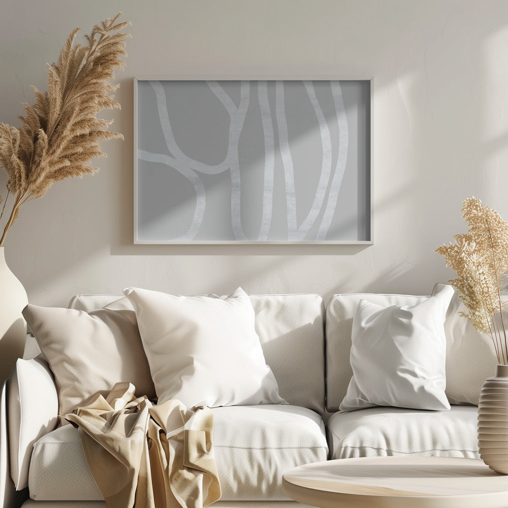 Textured Lines Poster och Canvastavla