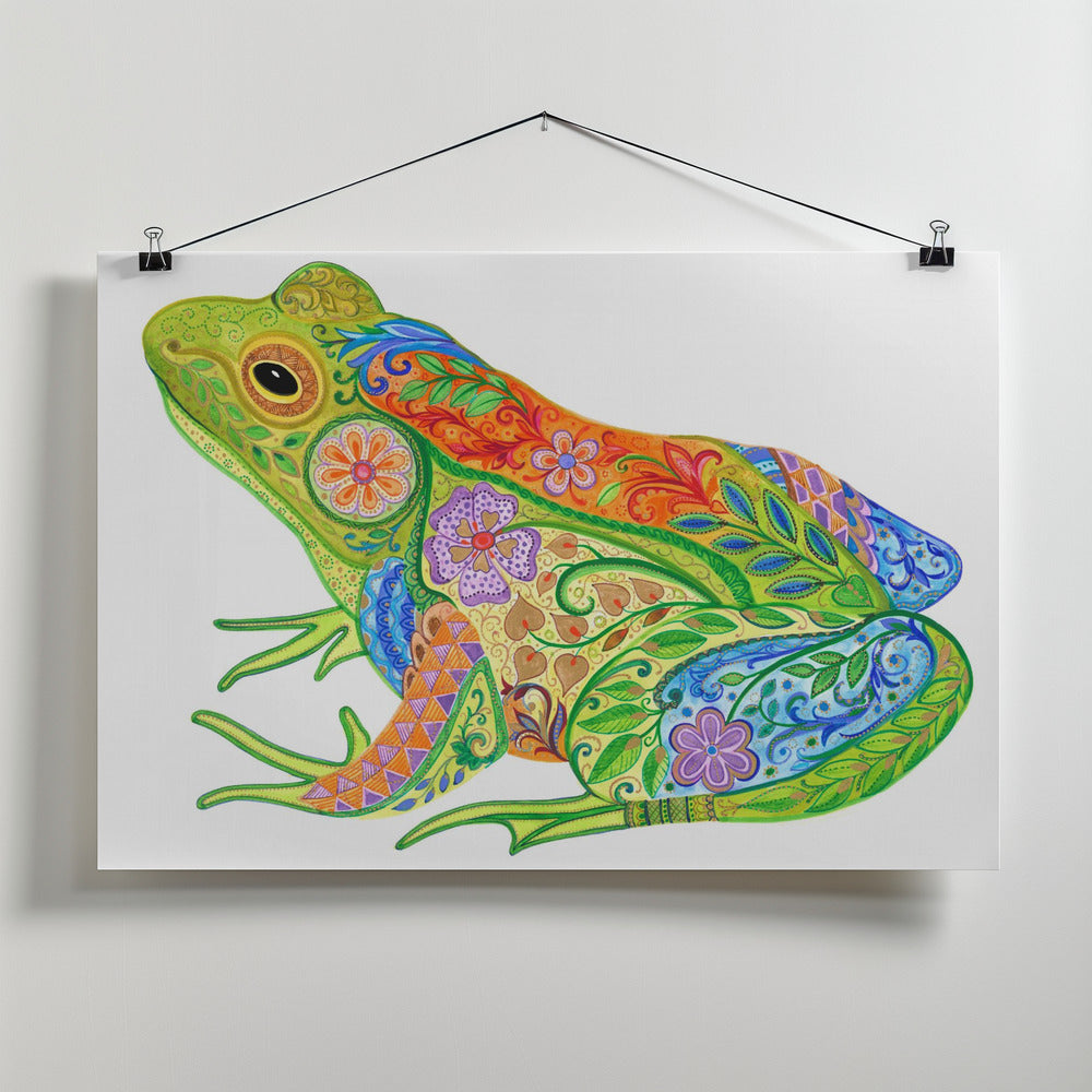 Art Frog Poster och Canvastavla