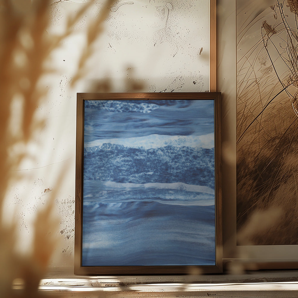 Blue Texture No 4 Poster och Canvastavla
