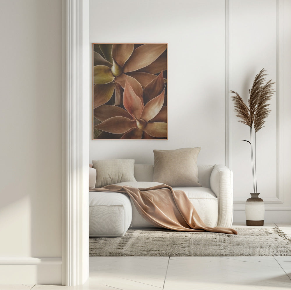 Foxtail Agave Abstract Poster och Canvastavla