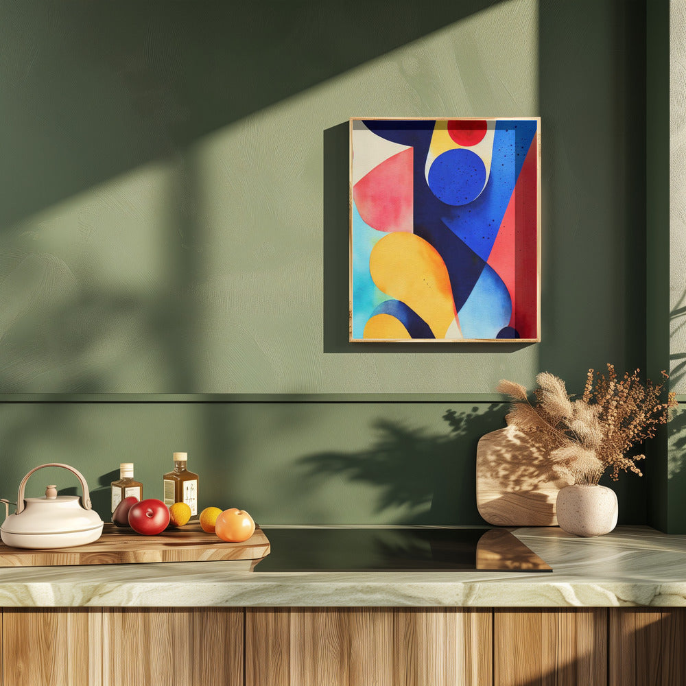 Nature Inspired Abstract Watercolor (Day 93) Poster och Canvastavla