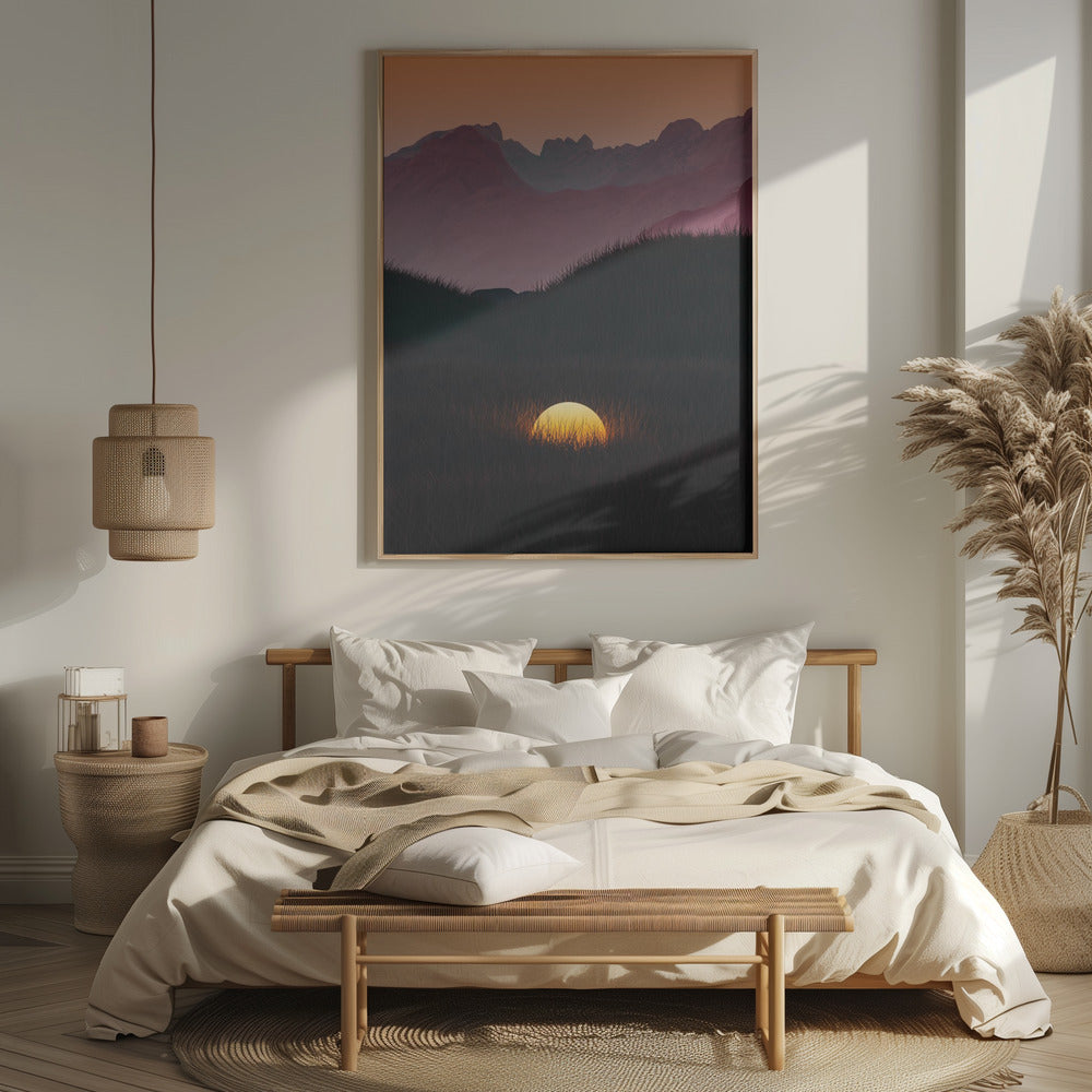 Octoberland4sunset 1v I43 I4 Poster och Canvastavla