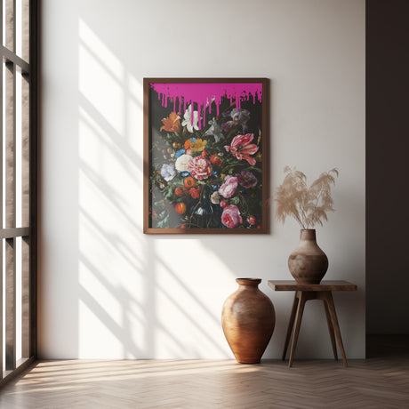 Vintage Botanical, Altered Pinky Art Poster och Canvastavla