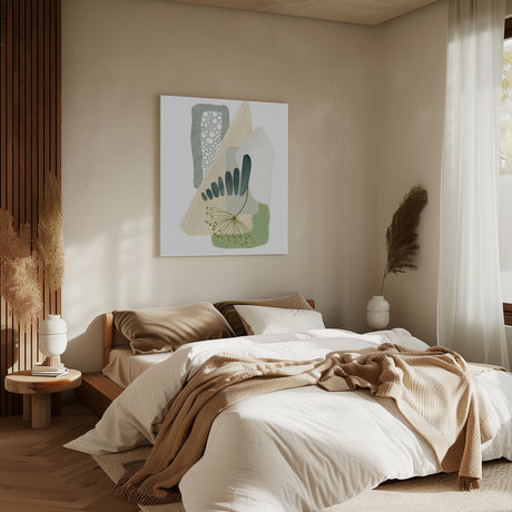 Green Shapes 1 Poster och Canvastavla