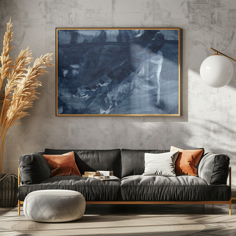 Blue Texture No 5 Poster och Canvastavla