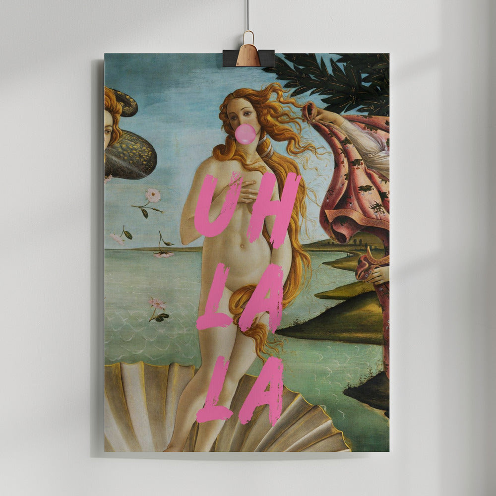 The Birth of Venus by Sandro Botticelli / Uh La La Poster och Canvastavla