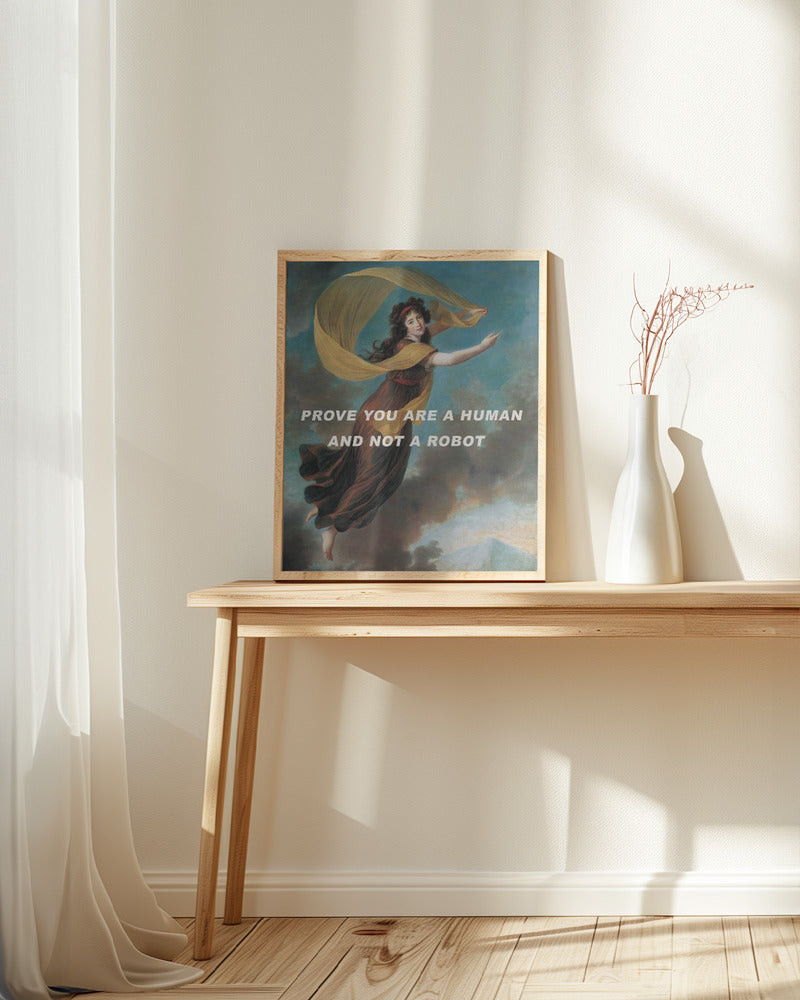 Prove you are a human and not a robot. Poster och Canvastavla