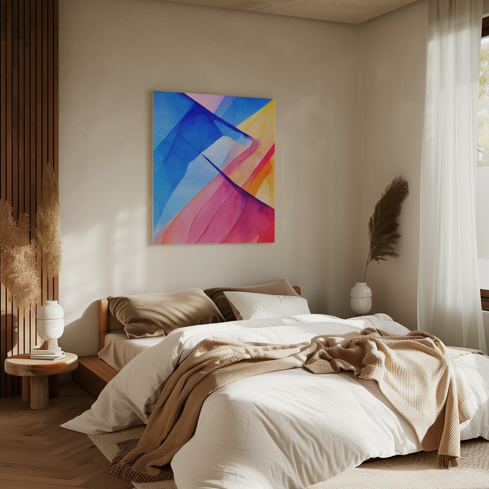 Nature Inspired Abstract Watercolor (Day 72) Poster och Canvastavla